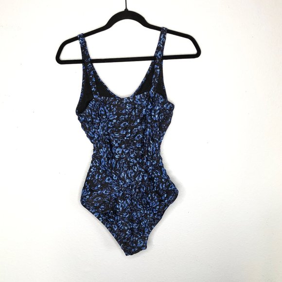 Speedo Blue One Piece Swimsuit 10 Lightly Padded - Picture 5 of 5